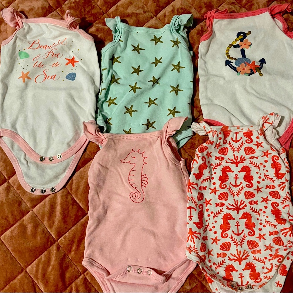Summer Baby girl bodysuits 0-3m